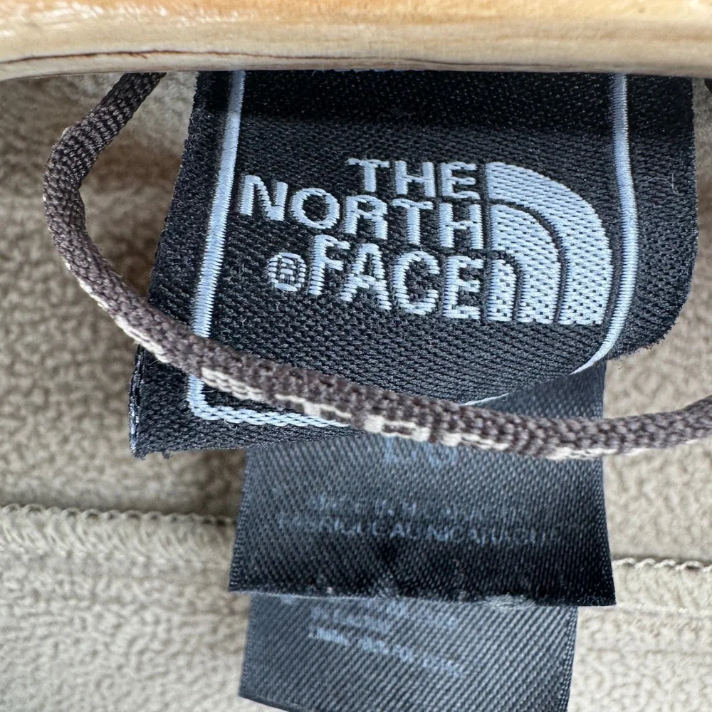 The North Face Jacket Mens Large Apex Bionic Softshell Brown Fleece Lined Zip Up
